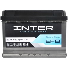 Автомобільний акумулятор INTER  EFB 63 L+