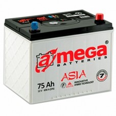 Автомобильный аккумулятор A-Mega 6СТ-75 R+ Asia