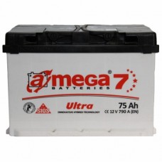 Автомобильный аккумулятор A-Mega 6СТ-75 L+ Ultra 7