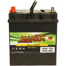 Автомобильный аккумулятор Hanza 6СТ-42 L+ Jis Gold
