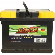 Автомобильный аккумулятор Hanza 6СТ-60 R+ Platinum Автомобильный аккумулятор Hanza 6СТ-60 R+ Platinum
