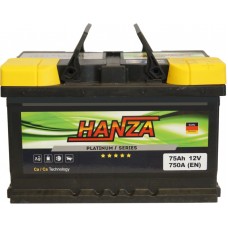 Автомобильный аккумулятор Hanza 6СТ-75 R+ Platinum Автомобильный аккумулятор Hanza 6СТ-75 R+ Platinum