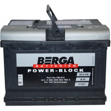 Автомобильный аккумулятор Berga 6СТ-60 R+ Power Block 