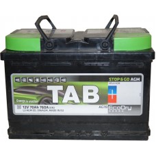 Автомобильный аккумулятор TAB 6СТ-70 R+ EcoDry