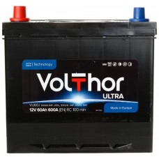 Автомобильний аккумулятор Volthor 6СТ-60 L+ Jis Ultra