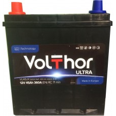 Автомобильний аккумулятор Volthor 6СТ-45 L+ Jis Ultra (узкий)