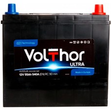 Автомобильний аккумулятор Volthor 6СТ-55 R+ Jis Ultra