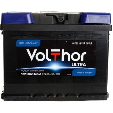 Автомобильний аккумулятор Volthor 6СТ-60 L+ Ultra