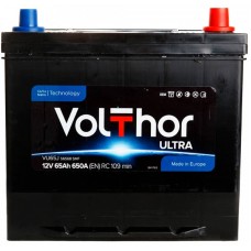 Автомобильний аккумулятор Volthor 6СТ-65 R+ Jis Ultra