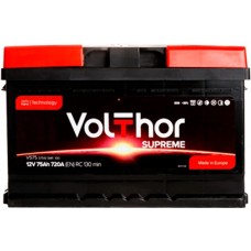 Автомобильний аккумулятор Volthor 6СТ-75 R+ Supreme