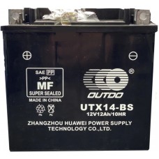 Мото аккумулятор Outdo YTX14-BS AGM Мото аккумулятор Outdo YTX14-BS AGM