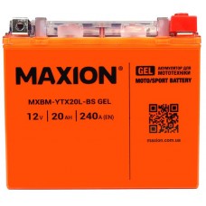 Мото аккумулятор Maxion YTX 20L-BS GEL Мото аккумулятор Maxion YTX 20L-BS GEL