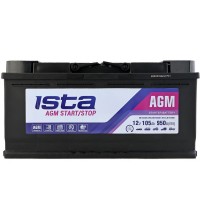 Автомобильний аккумулятор Ista 6СТ-105 R+ AGM Stop & Go
