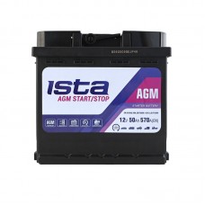 Автомобільний акумулятор Ista 6СТ-50 R+ AGM Stop & Go Автомобільний акумулятор Ista 6СТ-50 R+ AGM Stop & Go