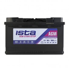 Автомобильний аккумулятор Ista 6СТ-80 R+ AGM Stop & Go