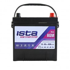 Автомобільний акумулятор Ista 6СТ-65 R+ Asia AGM Stop & Go Автомобільний акумулятор Ista 6СТ-65 R+ Asia AGM Stop & Go