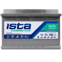 Автомобильный аккумулятор Ista 6СТ-74 L+ Standard Plus