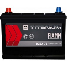 Автомобильный аккумулятор Fiamm 6СТ-75 L+ asia Titanium PRO Black
