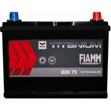 Автомобильный аккумулятор Fiamm 6СТ-75 R+ asia Titanium PRO Black