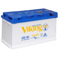 Автомобильный аккумулятор VIKING GOLD 105 R+